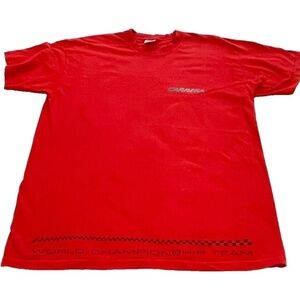 Vintage Carrera Eyewear Mens T-shirt Short Sleeve, Red, Size L